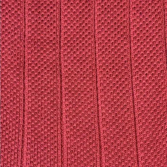 Vintage Chemise Lacoste Izod V Neck Sweater Large Burgundy Red Excellent - Picture 3 of 7